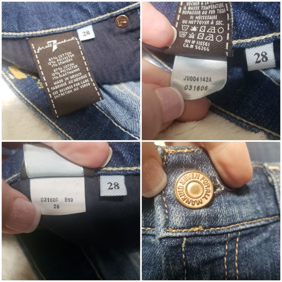 7FAM Sz 28 Gwenevere Skinny Jeans - Picture 14 of 14